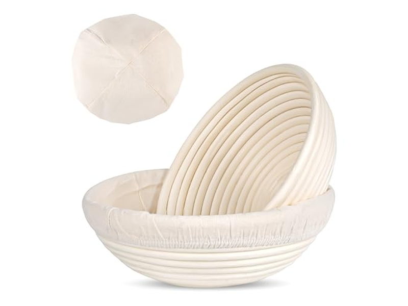 Ensemble de 3 Paniers d'Apprêt Banneton 5Pcs 2Pcs 7Pcs Rond 9 Pouces 8.5 Pouces