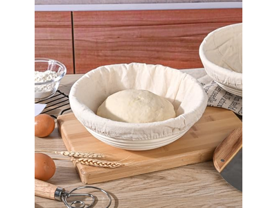 Ensemble de 3 Paniers d'Apprêt Banneton 5Pcs 2Pcs 7Pcs Rond 9 Pouces 8.5 Pouces