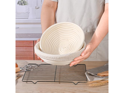 Ensemble de 3 Paniers d'Apprêt Banneton 5Pcs 2Pcs 7Pcs Rond 9 Pouces 8.5 Pouces