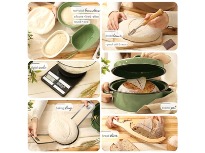 Panier de Fermentation pour Pain 9 Pouces Moule Européen Paniers Pâte au Levain