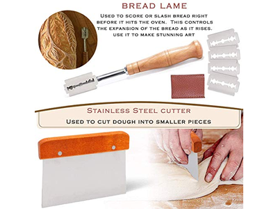 Panier d'Apprêt pour Pain Artisanal Grattoir à Pâte Fait Main et Fermentation Économique
