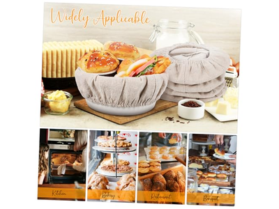 Fournitures de Boulangerie Pâte Ustensiles de Fabrication de Pain Panier avec Couvercle Ensemble de 2