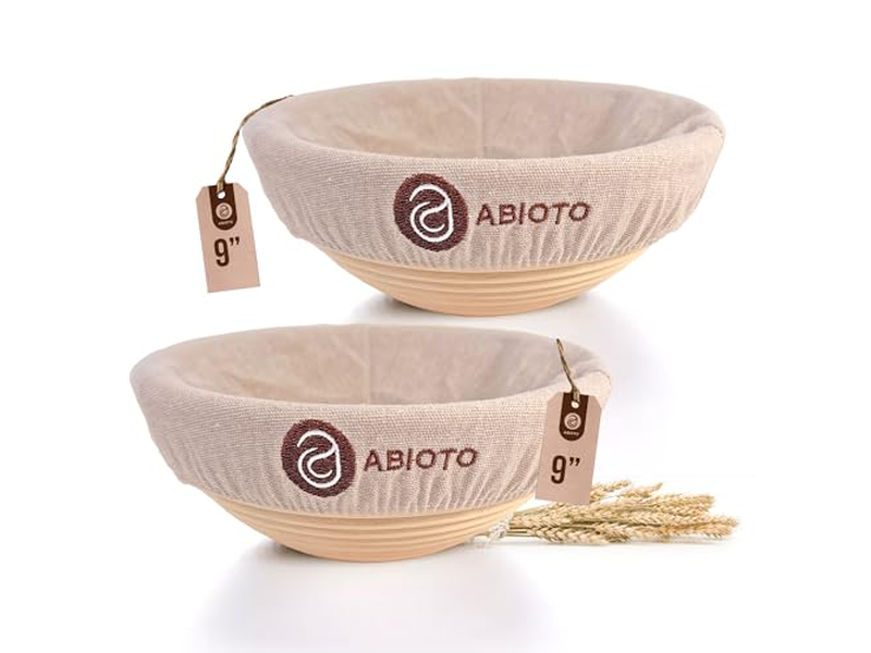 Kit Banneton Mini Ovale 250G 750G, Doublure Ronde Osier Rotin