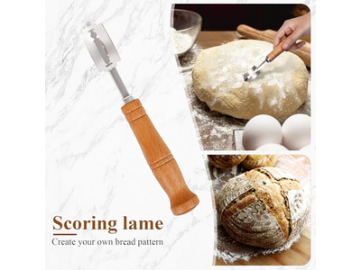 Kit de Démarrage Levain Banneton Crochet Couvertures Lin Pour Outils Cuisson Rotin Ovale