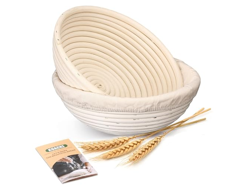 Panier Banneton Osier 6 Pouces Bambou Arrondi Plastique 9 Bannetons Apprêt