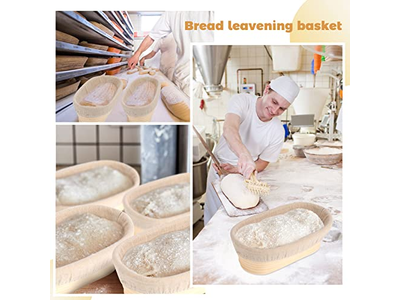 Panier d'Apprêt Benetton 23Cm Ovale Rond Forme Pâte Pâtisserie Doublure Pain