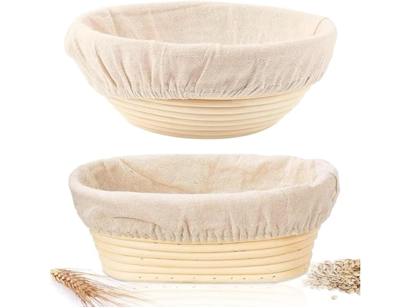 Meilleur Banneton Pour l'Apprêt du Levain Sans Farine Nettoyage Doublure Bol Lavage