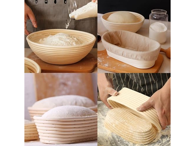Meilleur Banneton Pour l'Apprêt du Levain Sans Farine Nettoyage Doublure Bol Lavage