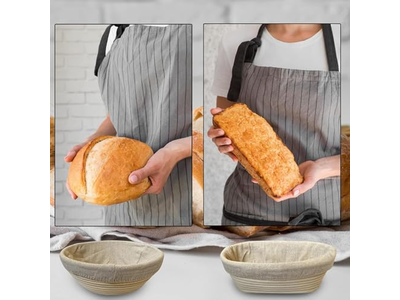 Ensemble de Paniers d'Apprêt pour la Boulangerie avec Doublures