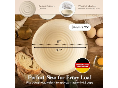 Panier Banneton à Pain Personnalisé Multi-Tailles Bas Prix Usage Domestique Canne Apprêt