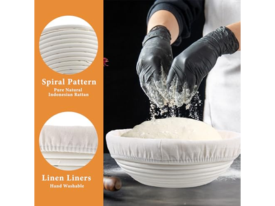 Panier à Pain Avec Couvercle Paniers d'Apprêt Tissu Fermentation