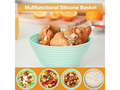 <u><a href='https://fr.bannetonbasket.com'>Paniers à pain</a></u> en Rattan pour Comptoir de Cuisine, Panier Rond pour Ustensiles de Boulangerie
