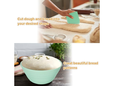 <u><a href='https://fr.bannetonbasket.com'>Paniers à pain</a></u> en Rattan pour Comptoir de Cuisine, Panier Rond pour Ustensiles de Boulangerie