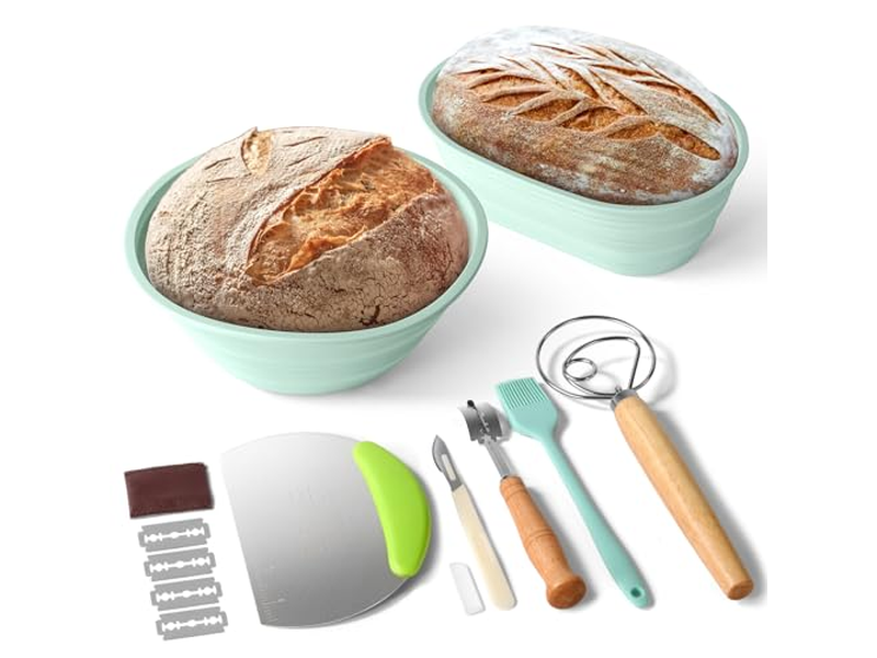 <u><a href='https://fr.bannetonbasket.com'>Paniers à pain</a></u> pour Servir Avec Tissu Panier d'Apprêt Banneton Grattoir Lame