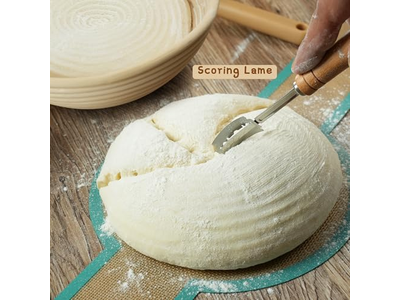 Panier d'Apprêt pour Pain Avec Lampe Grattoir Personnalisé Pour Cuisson
