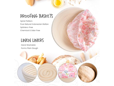 Panier d'Apprêt Banneton Brotform en Forme de Cœur