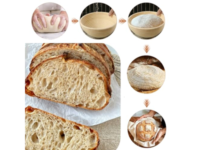 Panier d'Apprêt Banneton Fabricant Chinois avec Grattoir Bambou