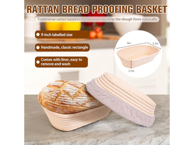 Bol Grattoir à Pâte Pain au Levain Moule à Pain Petit Panier Rond 10 Pouces