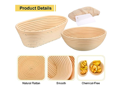 Doublures en Tissu pour Paniers Service du Pain Panier Rond Artisanat avec Ensemble Miniature