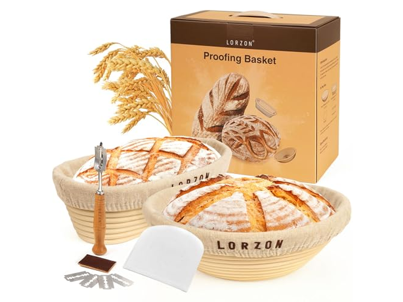 Paniers d'Apprêt Ovales pour Levain Kit de Boulangerie pour Pain