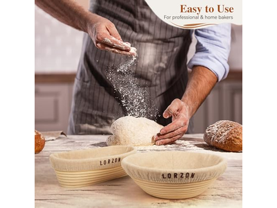 Paniers d'Apprêt Ovales pour Levain Kit de Boulangerie pour Pain